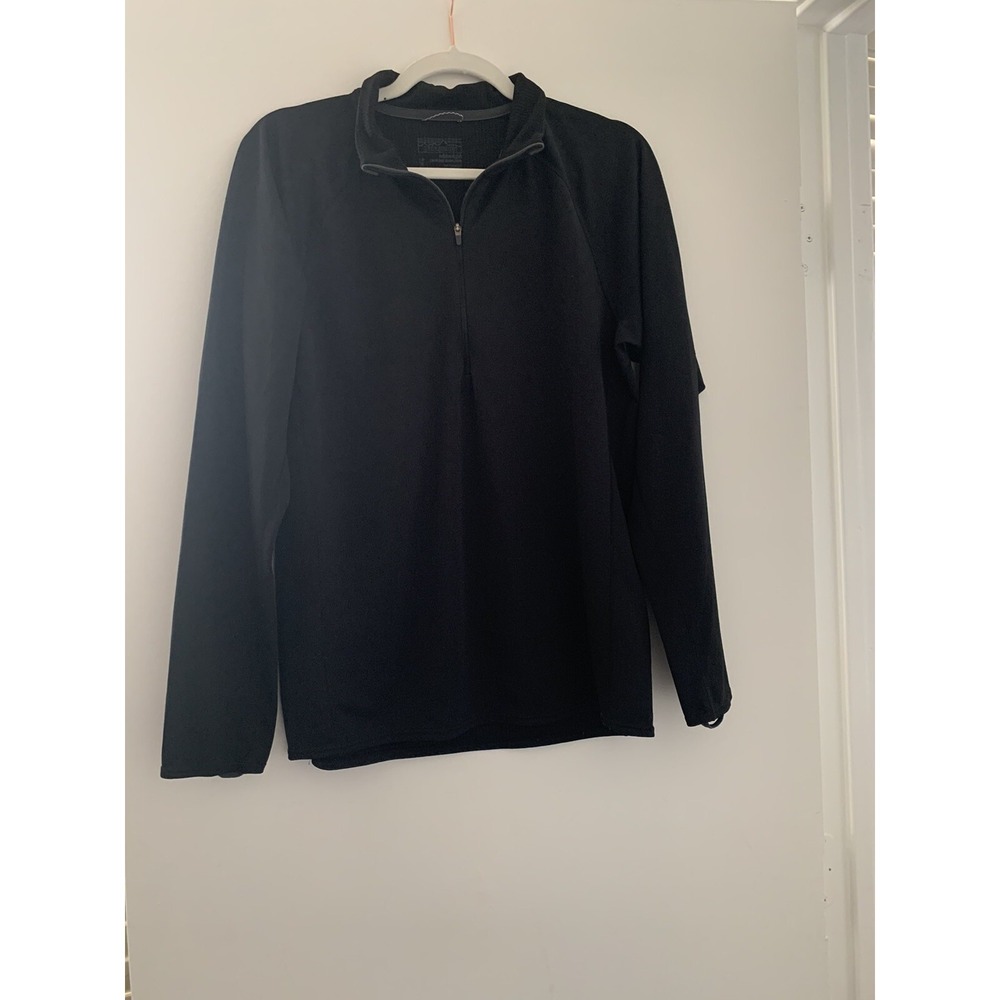 Patagonia Women's Black  1/4 Zip Pullover Capilene Base layer Long Sleeve M